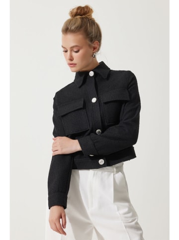 Happiness Istanbul Kurtka przejściowa w kolorze czarnym