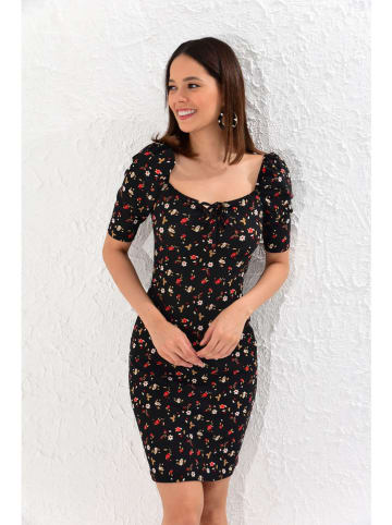 Cool & Sexy Sukienka w kolorze czarnym ze wzorem