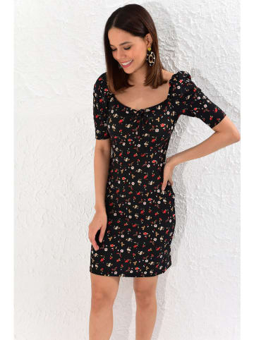 Cool & Sexy Sukienka w kolorze czarnym ze wzorem