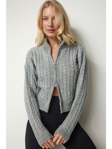 Happiness Istanbul Cardigan in Grau