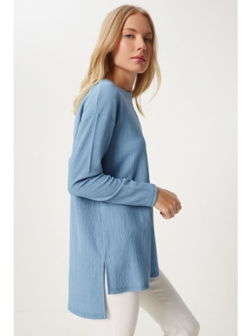 Happiness Istanbul Bluse in Hellblau