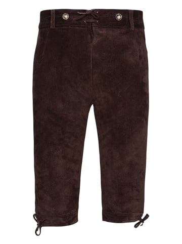 Edelnice Lederhose in Dunkelbraun