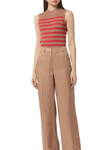 comma Pullunder in Beige/ Rot