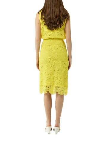 comma Spódnica w kolorze żółtym