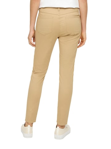 s.Oliver Spodnie - Skinny fit - w kolorze beżowym