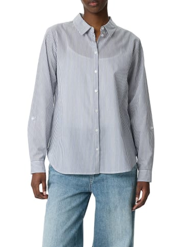 s.Oliver Bluse in Dunkelblau/ Weiß