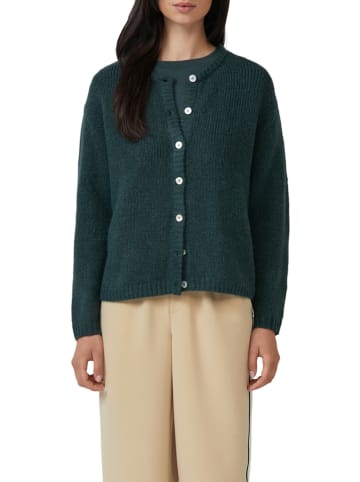 s.Oliver Cardigan in Dunkelgrün
