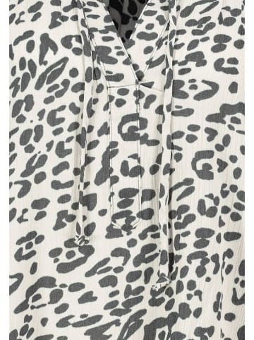 Eight2Nine Bluse in Weiß/ Grau