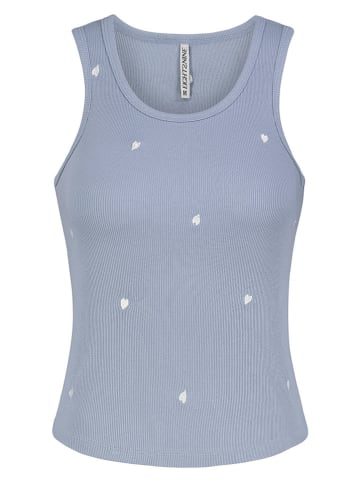 Eight2Nine Top w kolorze kremowo-szaroniebieskim