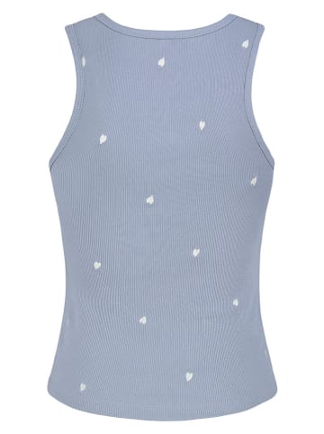 Eight2Nine Top in Blaugrau/ Creme