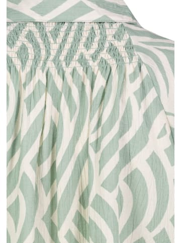 Eight2Nine Bluse in Grün/ Creme