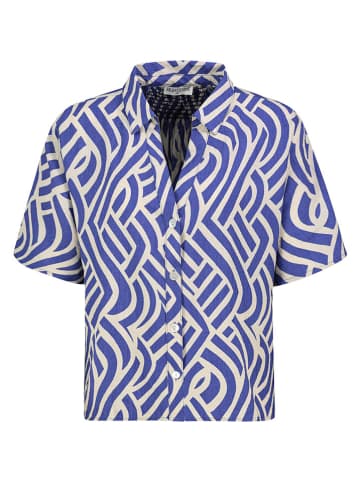 Eight2Nine Bluse in Blau/ Creme