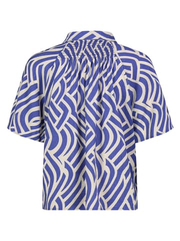 Eight2Nine Bluse in Blau/ Creme