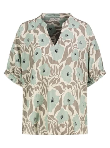 Eight2Nine Bluzka w kolorze jasnobrązowo-kremowo-zielonym