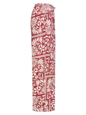 Eight2Nine Hose in Rot/ Creme