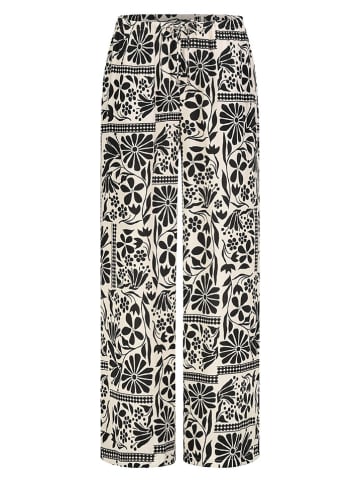 Eight2Nine Spodnie w kolorze czarno-kremowym