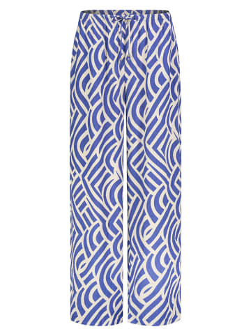 Eight2Nine Spodnie w kolorze niebiesko-kremowym