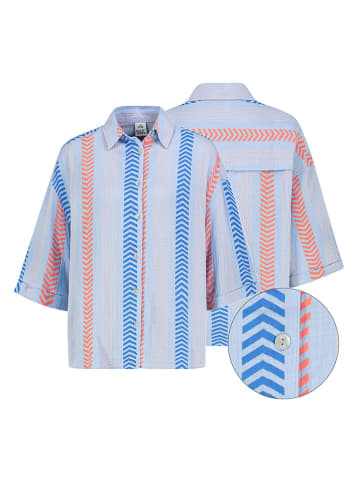 Eight2Nine Bluzka w kolorze niebiesko-pomarańczowo-błękitnym