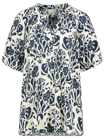 Eight2Nine Bluse in Weiß/ Dunkelblau
