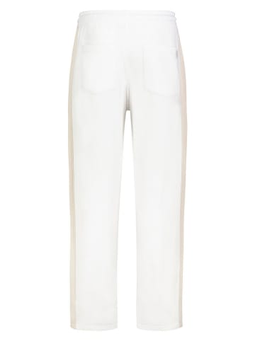 Eight2Nine Spodnie dresowe w kolorze beżowo-kremowym