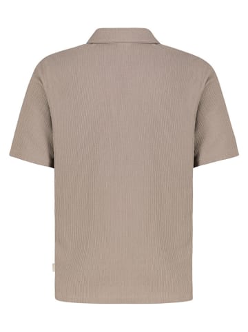 Eight2Nine Koszulka polo w kolorze szarobrązowym