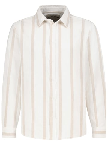 Eight2Nine Hemd in Weiß/ Beige