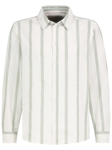 Eight2Nine Hemd in Weiß/ Salbei