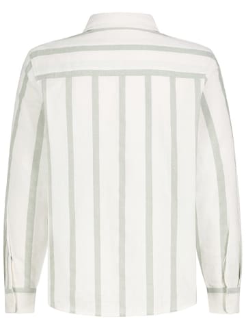 Eight2Nine Hemd in Weiß/ Salbei