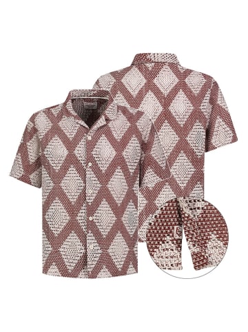 Eight2Nine Koszula w kolorze jasnobrązowo-białym