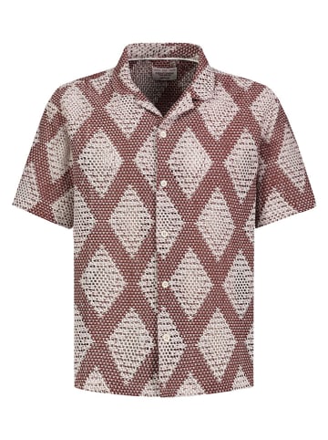 Eight2Nine Koszula w kolorze jasnobrązowo-białym