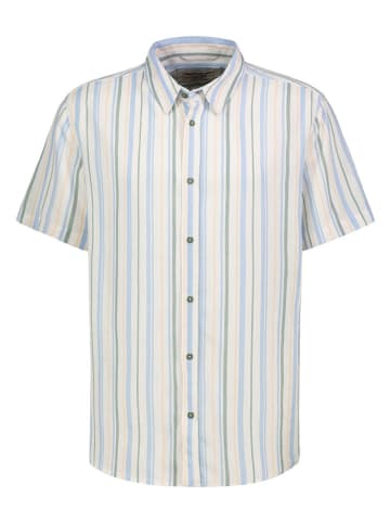 Eight2Nine Hemd in Creme/ Hellblau/ Grün