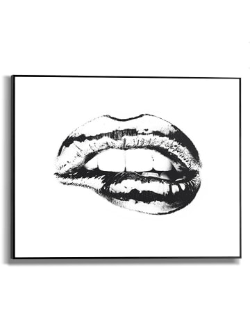 Orangewallz Ingelijste kunstdruk "Hot Lips"