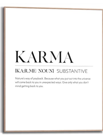 Orangewallz Gerahmter Kunstdruck "Karma Power Words"