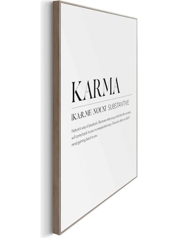 Orangewallz Gerahmter Kunstdruck "Karma Power Words"