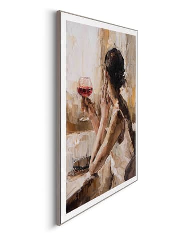 Orangewallz Gerahmter Kunstdruck "Evening Wine"