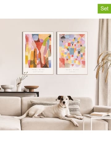 Orangewallz 2er-Set: Gerahmte Kunstdrucke "Paul Klee"