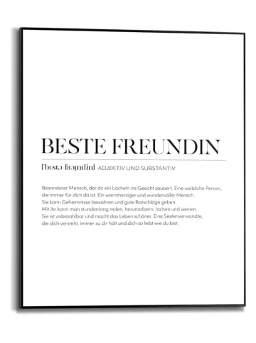Orangewallz Gerahmter Kunstdruck "Beste Freundin"
