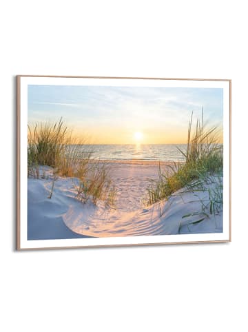 Orangewallz Ingelijste kunstdruk "Evening Dunes" - (B)50 x (H)70 cm