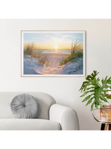 Orangewallz Ingelijste kunstdruk "Evening Dunes" - (B)50 x (H)70 cm