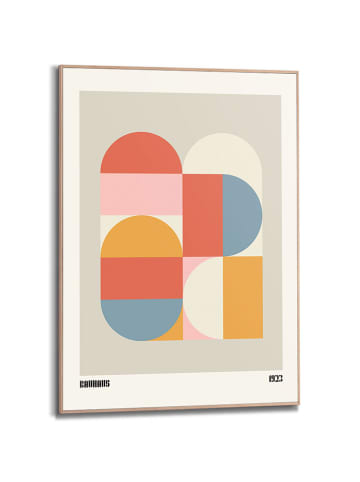 Orangewallz Druk artystyczny "Bauhaus Squares" w ramce