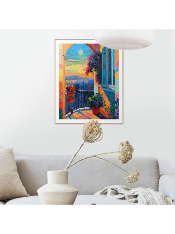 Orangewallz Gerahmter Kunstdruck