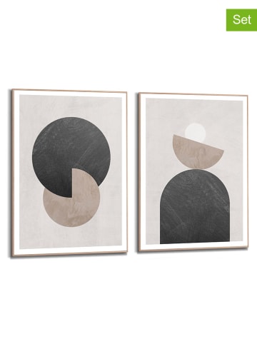 Orangewallz 2-delige set: ingelijste kunstdrukken