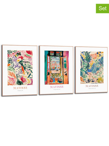Orangewallz Druki artystyczne (3 szt.) w ramce