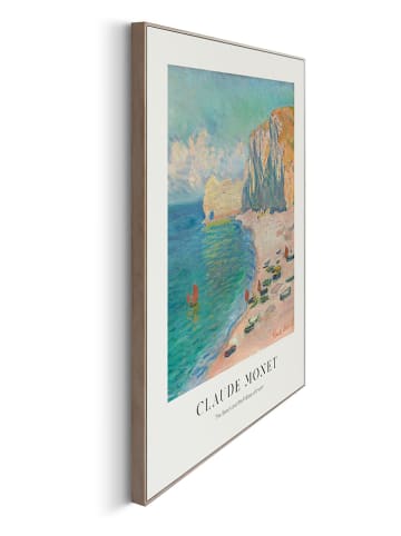 Orangewallz Ingelijste kunstdruk "Monet - Etretat Beach" - (B)40 x (H)50 cm