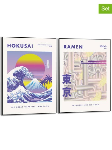 Orangewallz 2-delige set: ingelijste kunstdrukken