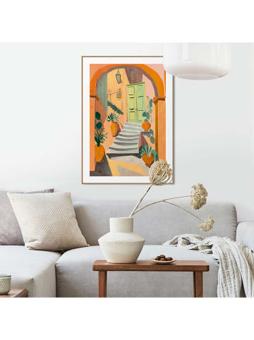 Orangewallz Ingelijste kunstdruk - (B)50 x (H)70 cm