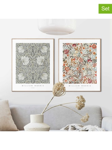 Orangewallz 2-delige set: ingelijste kunstdrukken