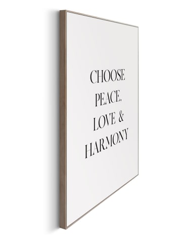 Orangewallz Druk artystyczny "Choose Peace" w ramce