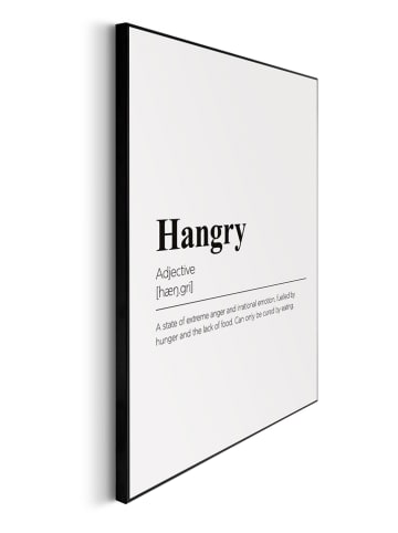 Orangewallz Ingelijste kunstdruk "Hangry" - (B)40 x (H)50 cm