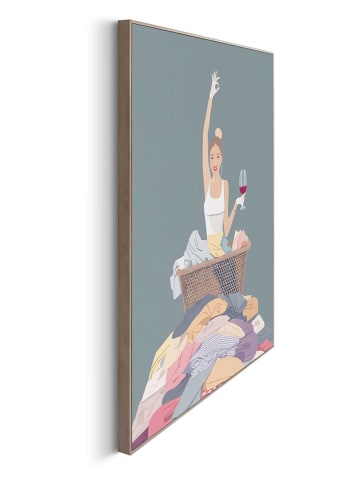 Orangewallz Gerahmter Kunstdruck "Laundry Wine"